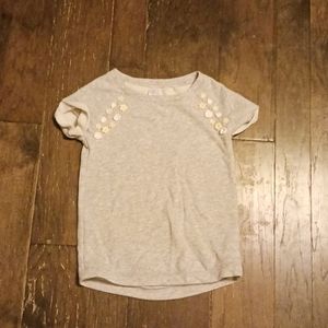 Cherokee gray shirt with detailed buttons size 6